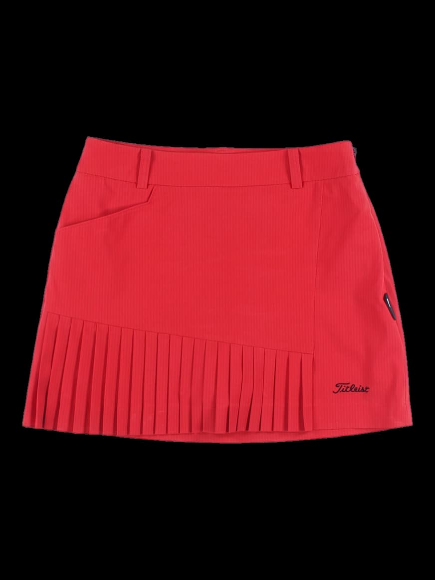 스트라이프 플리츠 스커트