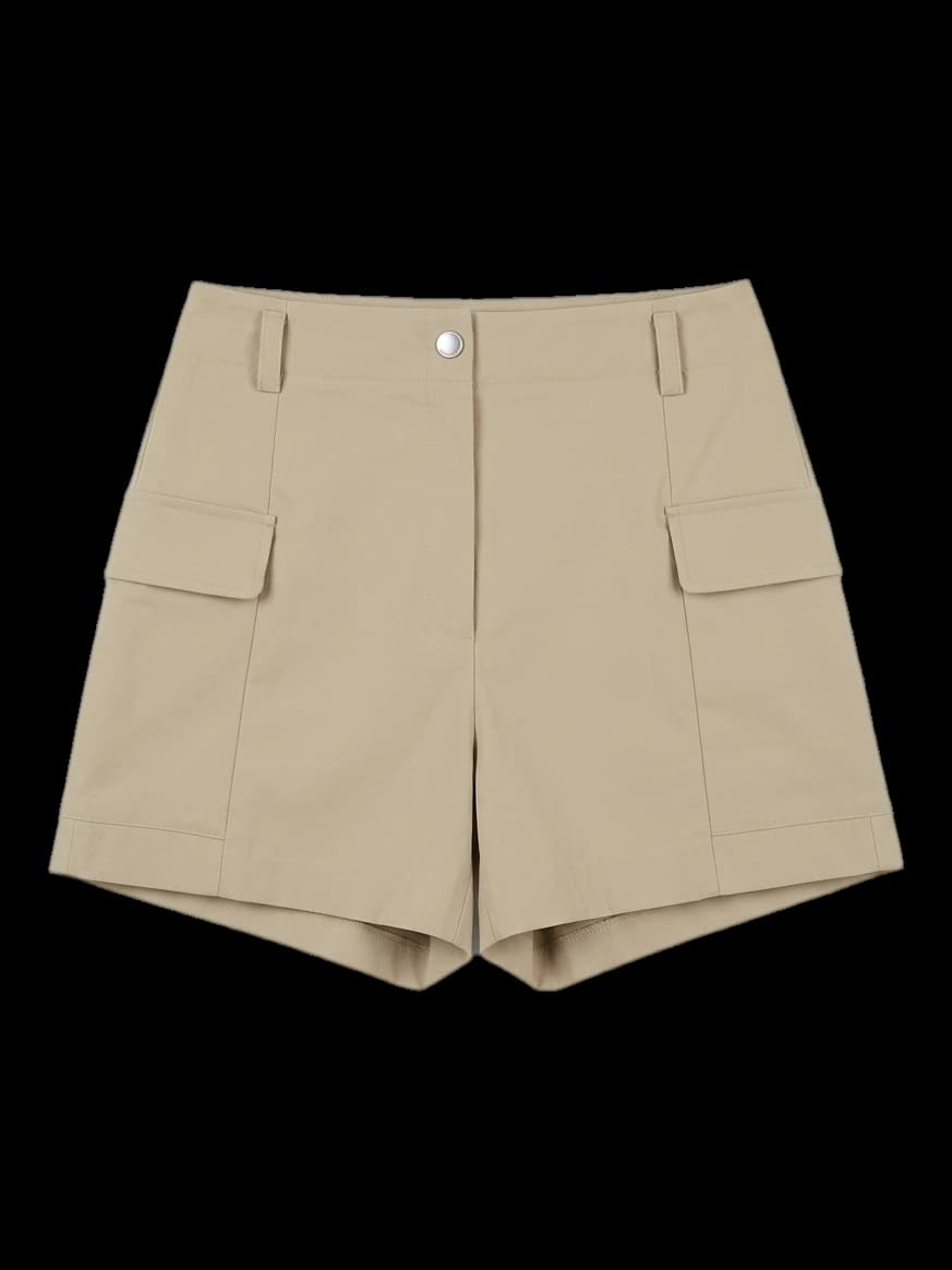 베이지 카고 숏팬츠