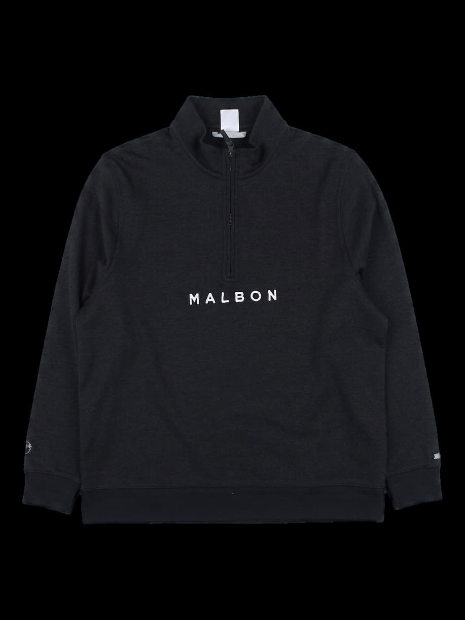 말본 골프 블랙 하프집업 맨투맨