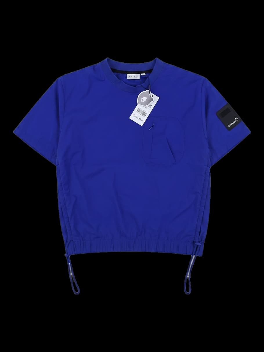 블루 스트링 숏팔 윈드브레이커 상의