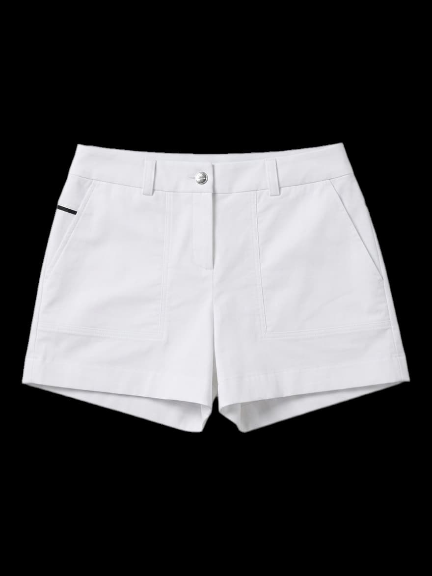 타이틀리스트 여성 화이트 배색 숏팬츠