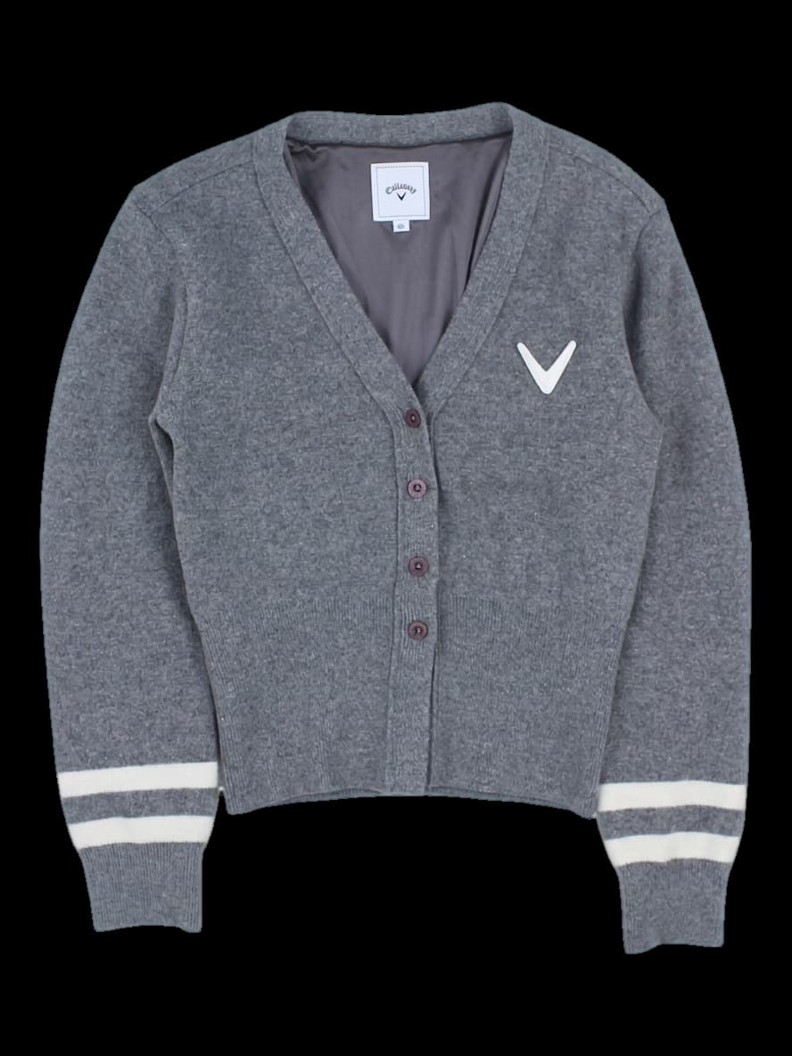 그레이 니트 가디건