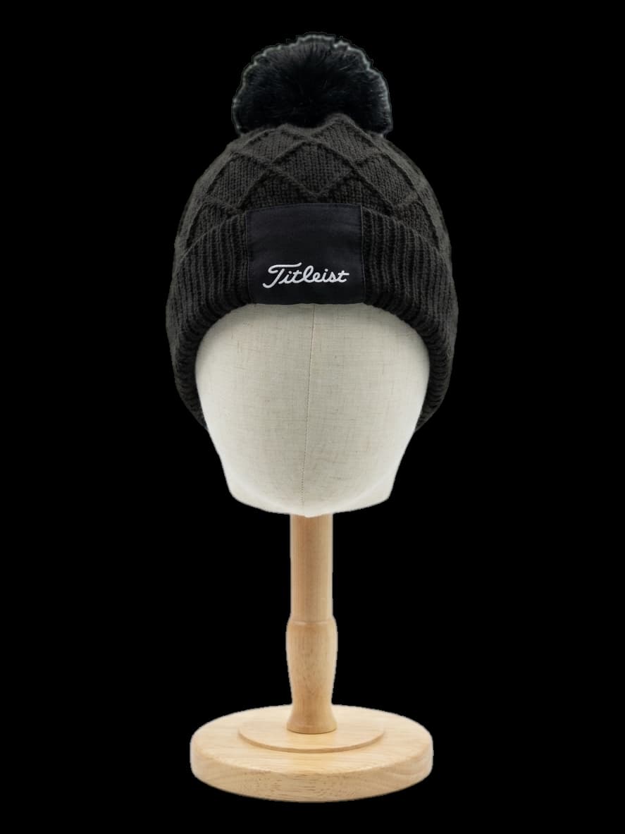 타이틀리스트 폰폰 니트 비니