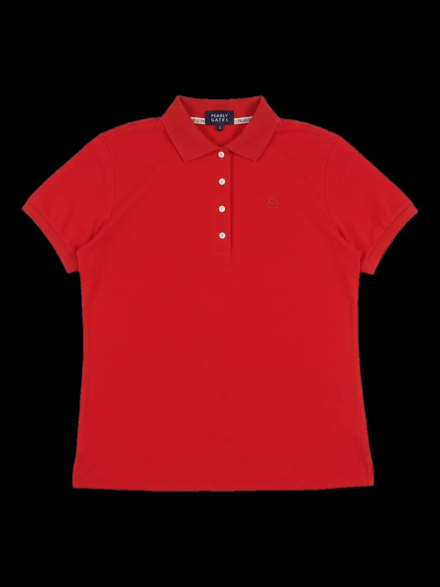 파리게이츠 레드 반팔 카라티셔츠