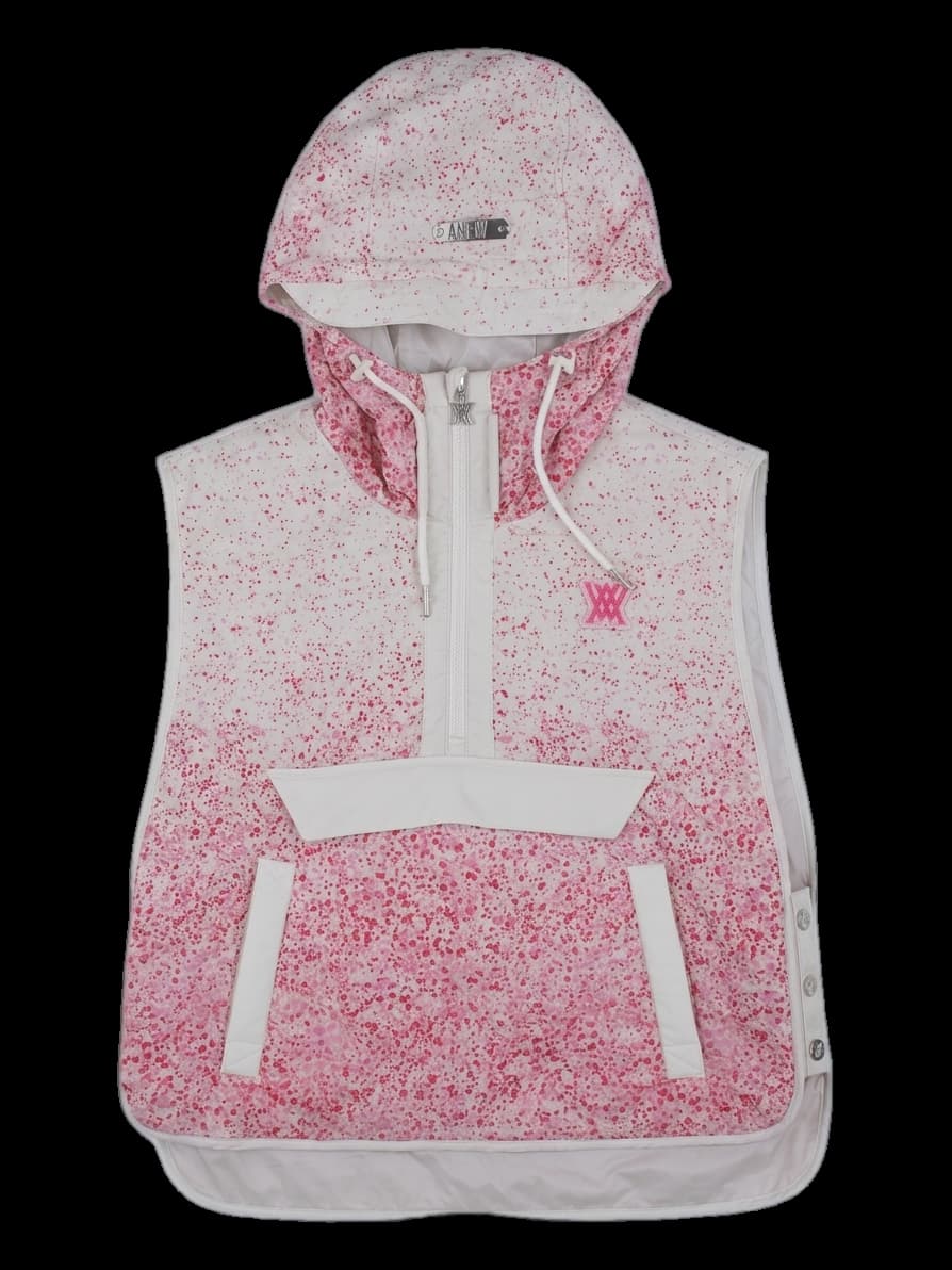 여성 핑크 그라데이션 아노락 베스트