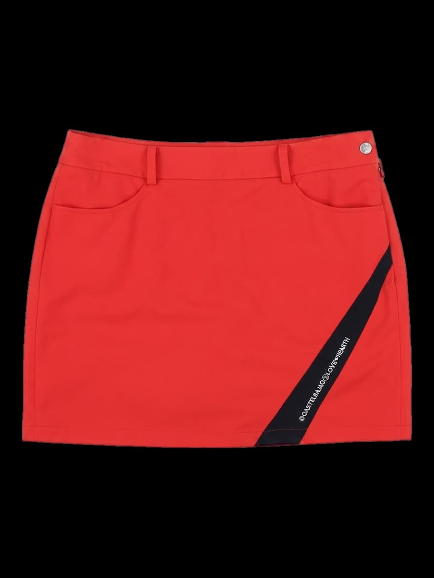 까스텔바작 여성 로고 포인트 미니 스커트