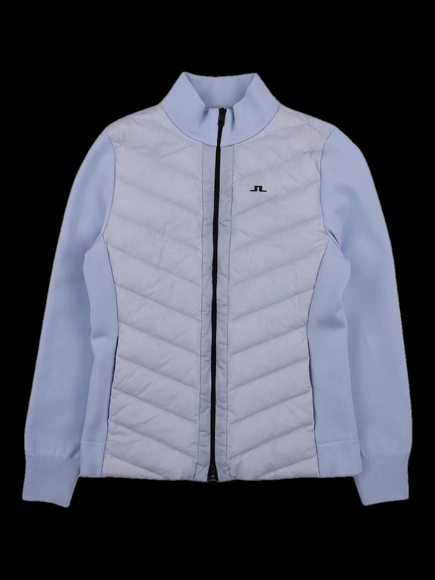 구스 패딩 포인트 니트 자켓 점퍼