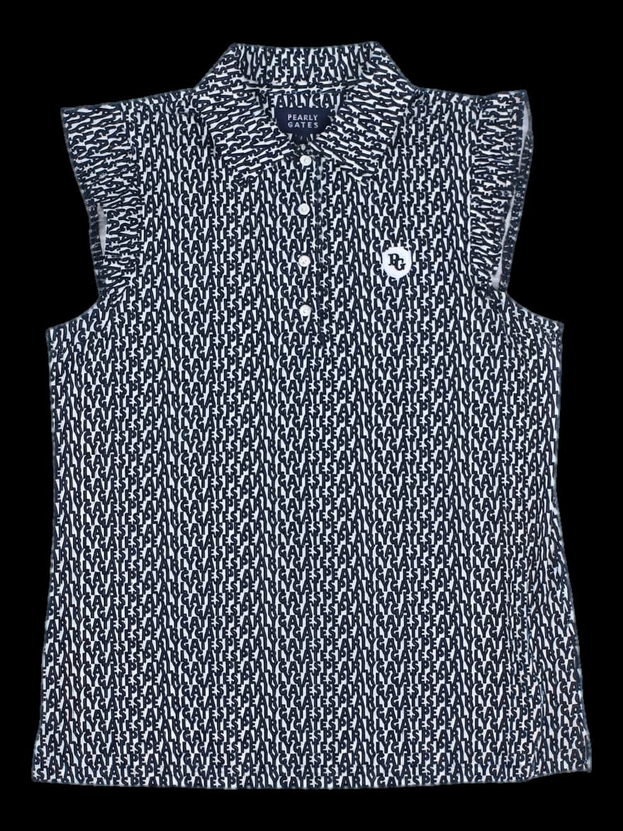 파리게이츠 여성 로고 패턴 민소매 카라티