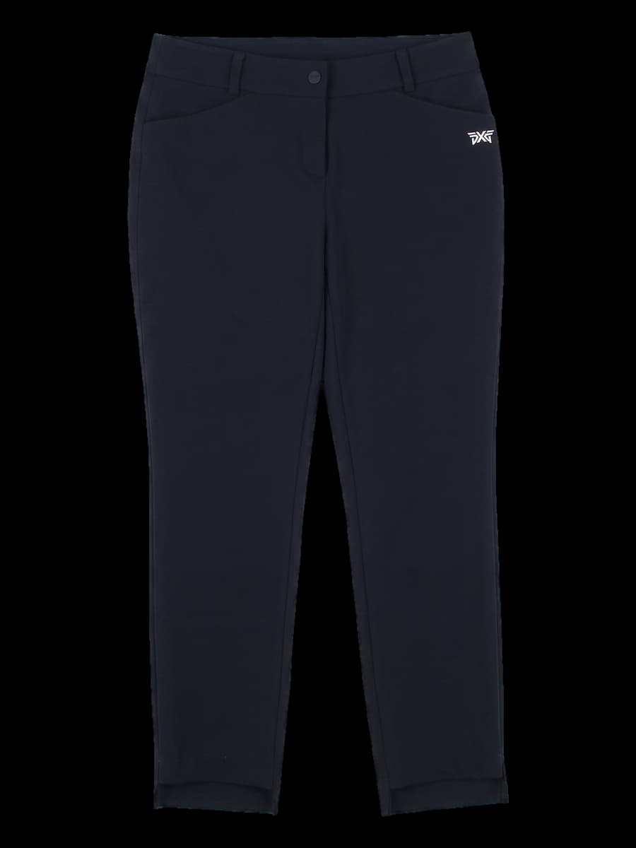 블랙 슬림핏 골프 바지