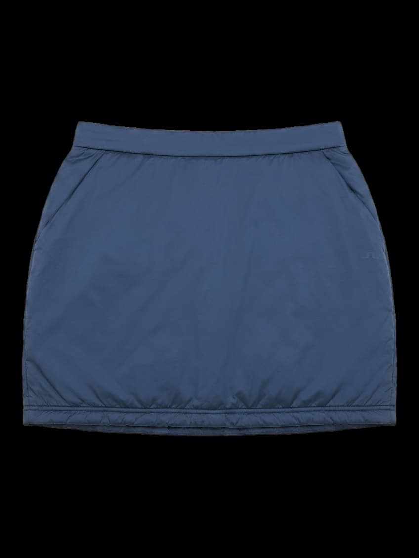 네이비 퀼팅 다운 스커트