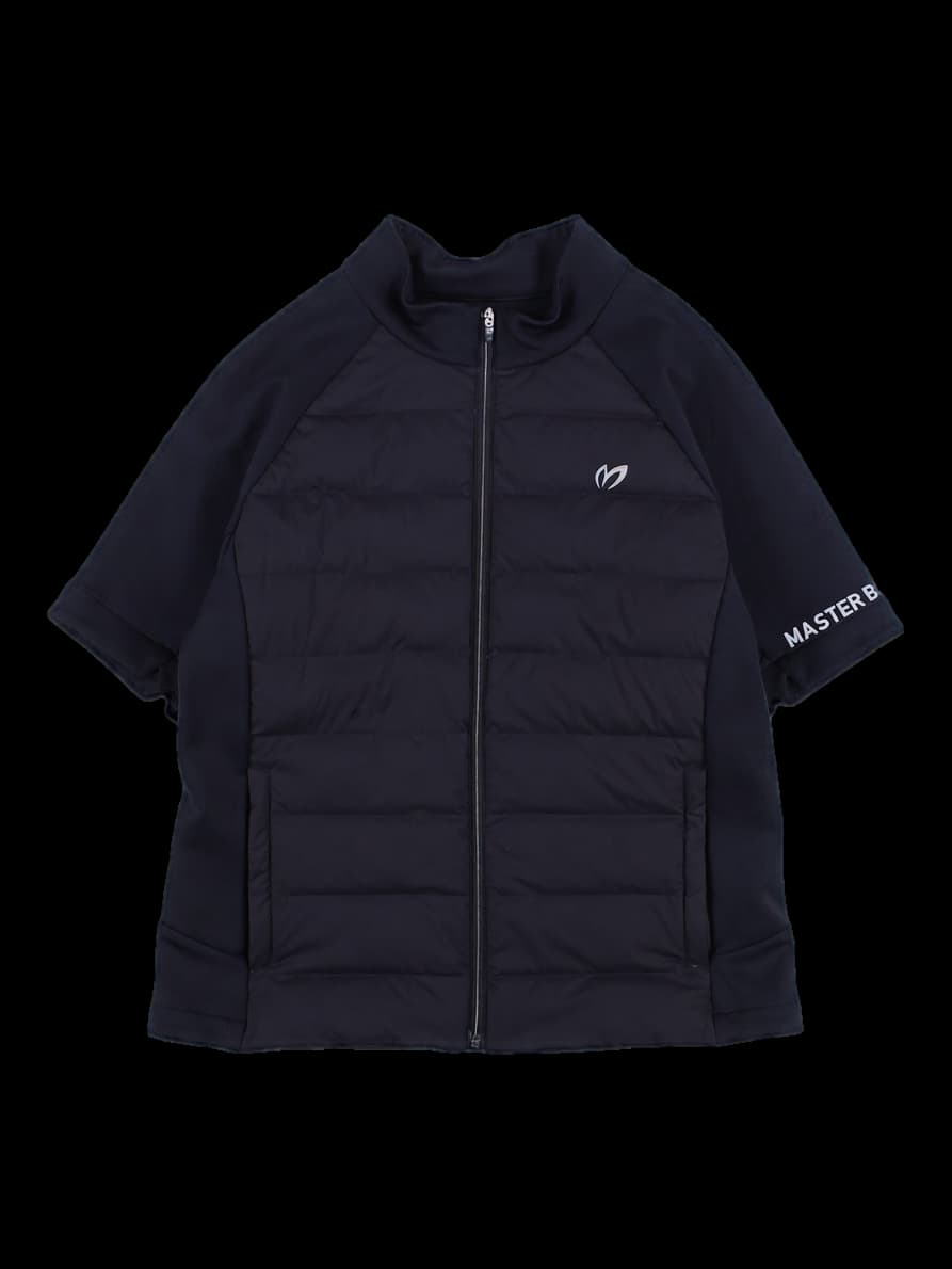 구스 패딩 포인트 반팔 집업