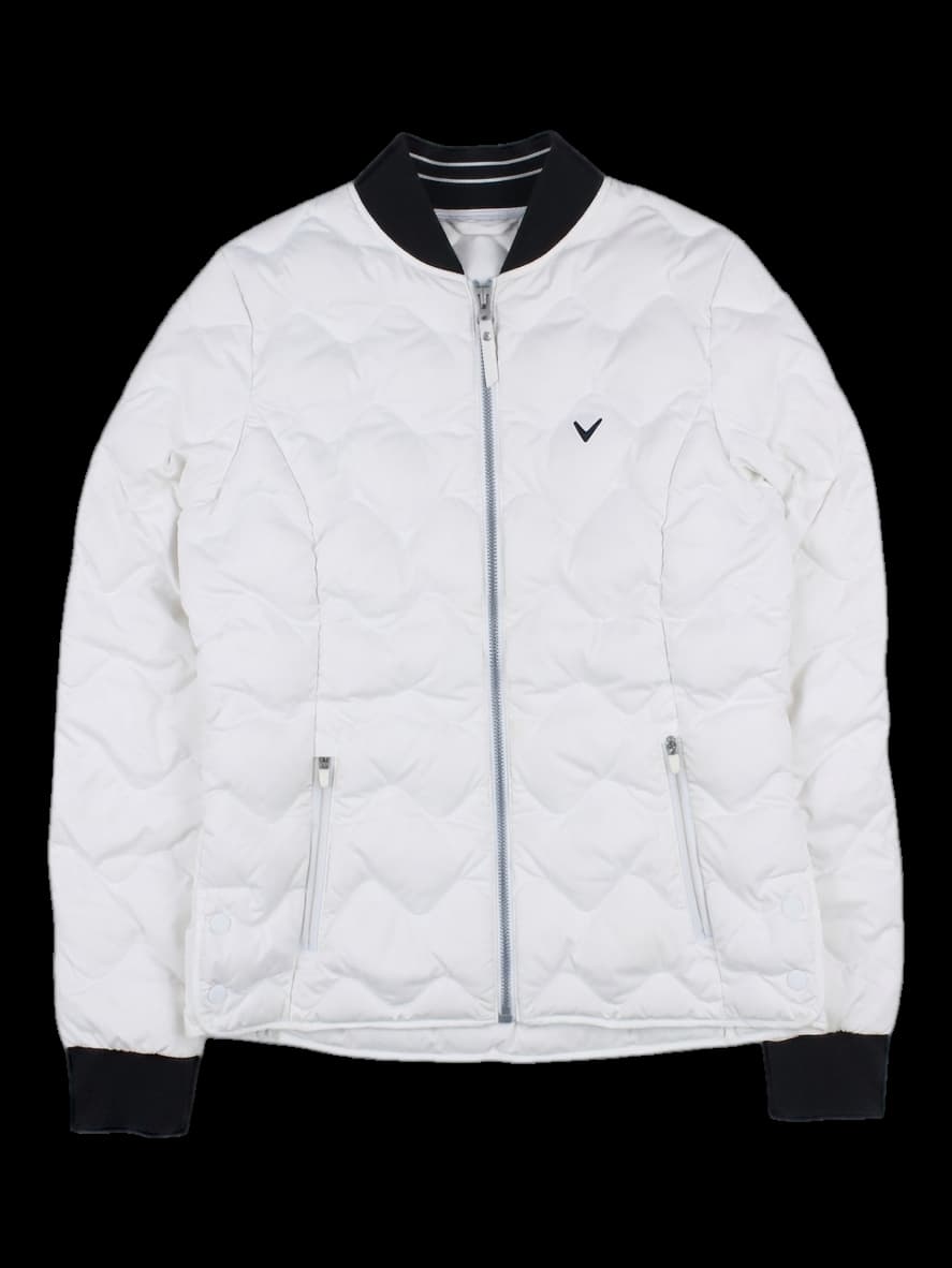 여성 퀼팅 경량 다운 점퍼 (화이트)