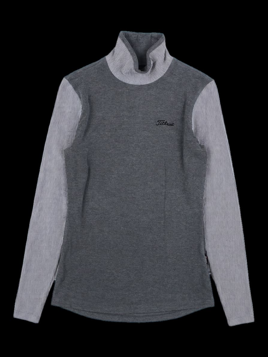타이틀리스트 그레이 하이넥 티셔츠