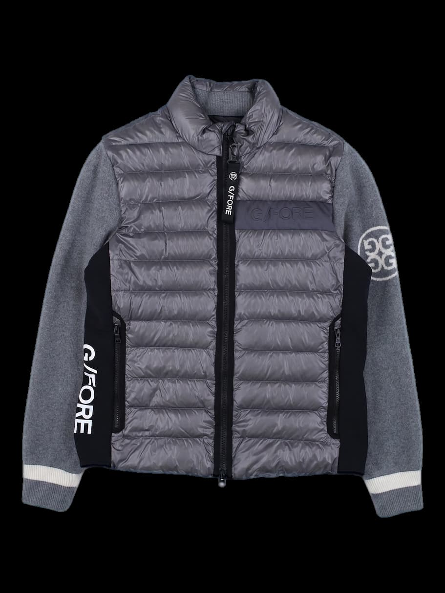 G/FORE 지포어 하이브리드 다운 자켓 그레이