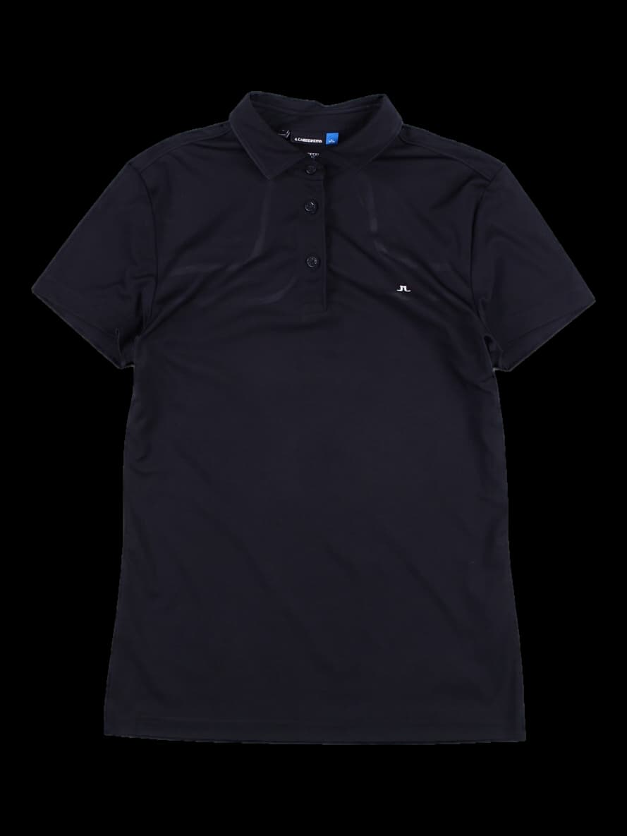 로고 포인트 반팔 카라 티