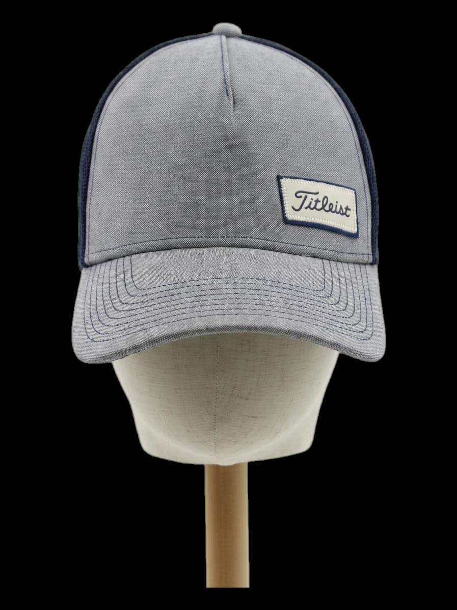 타이틀리스트 그레이/네이비 배색 메쉬 캡