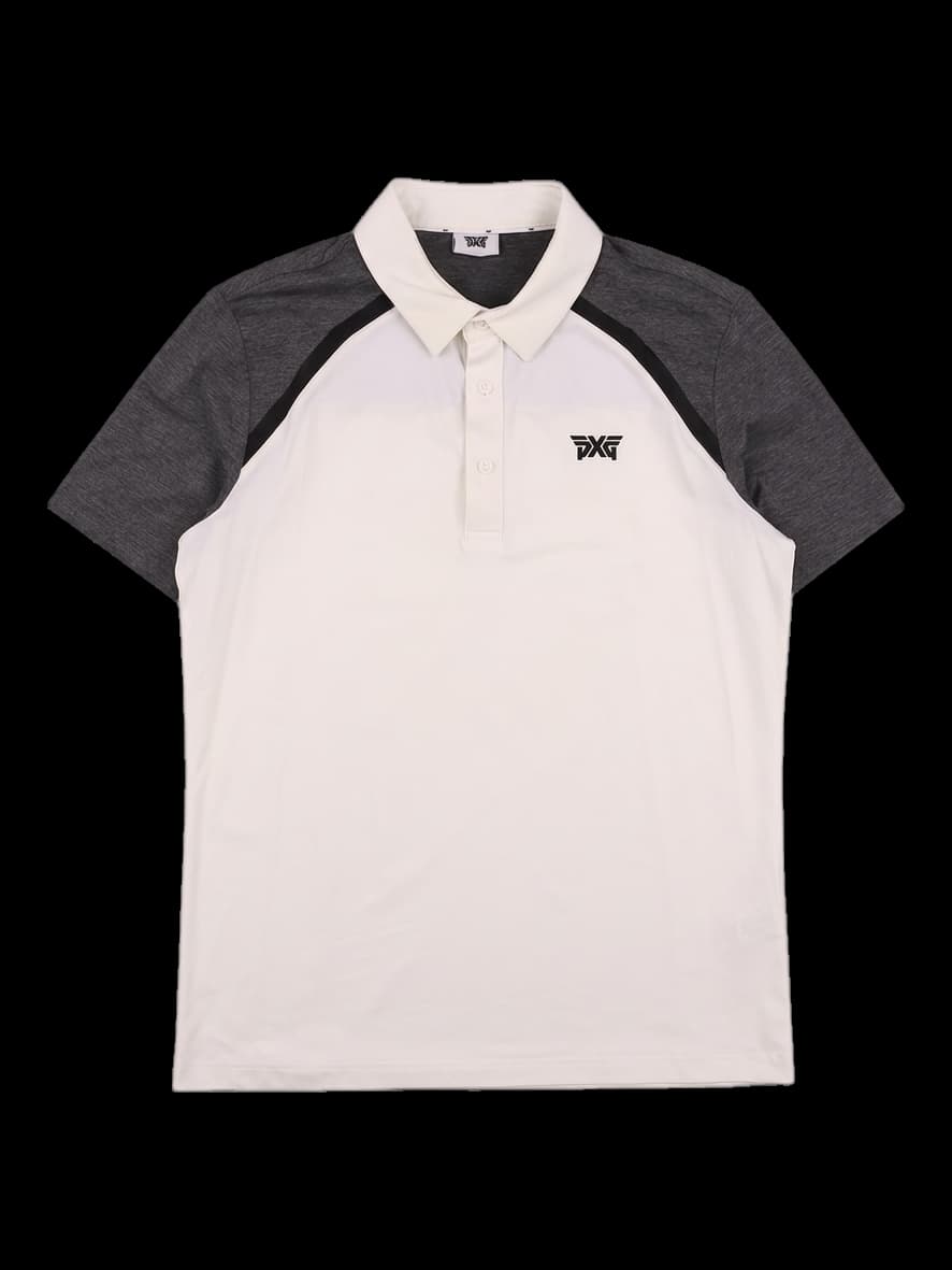 [남성]어깨 배색 카라 티셔츠