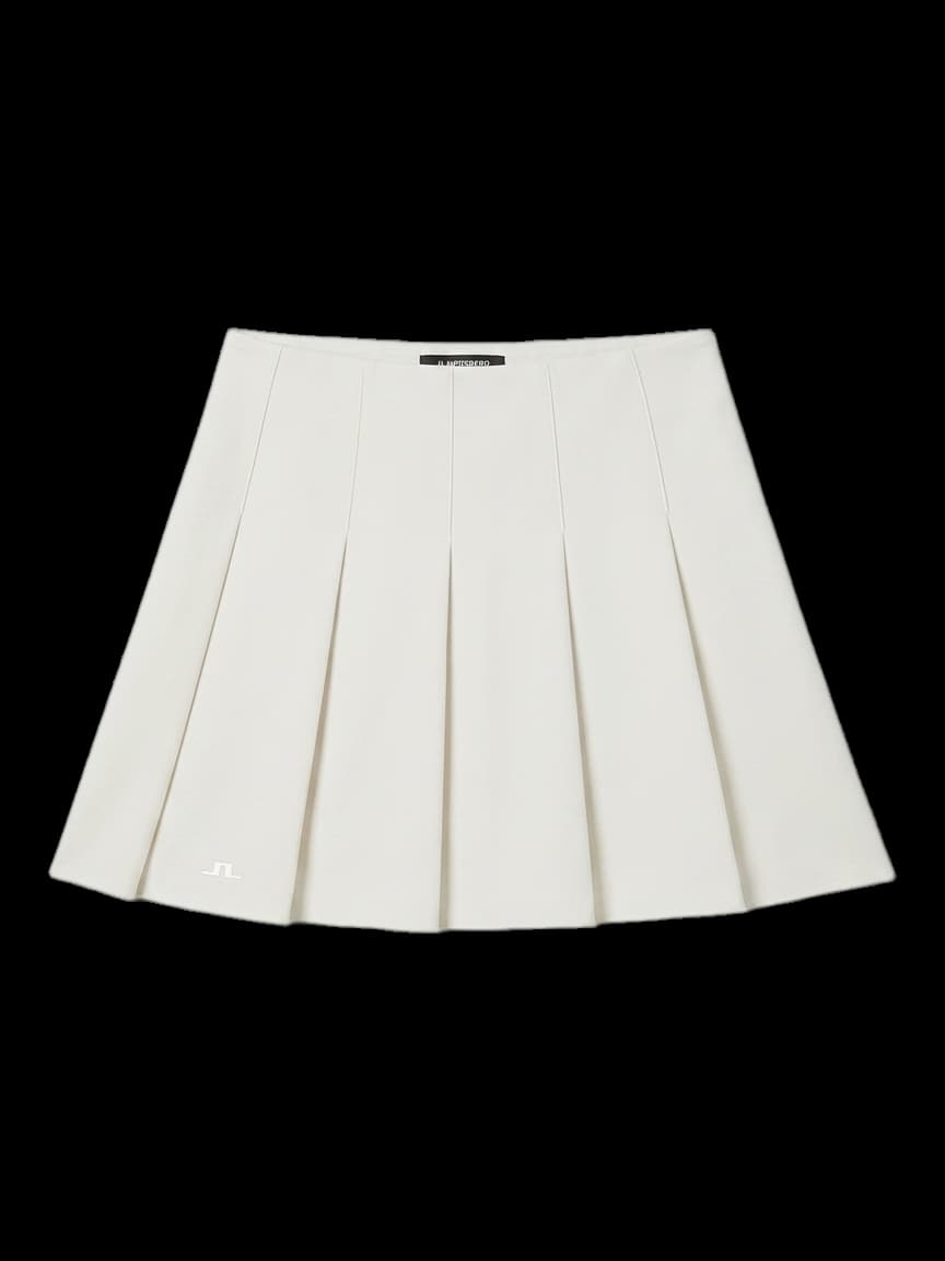 아이보리 플리츠 미니 스커트