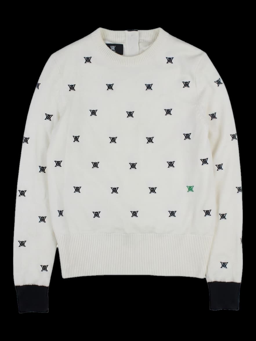 WAAC 올오버 로고 니트 풀오버