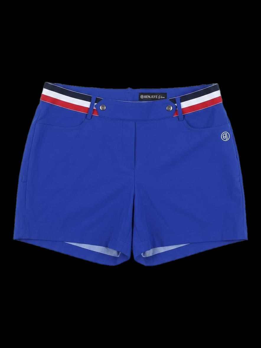 벤제프 여성 삼색 테이프 포인트 반바지