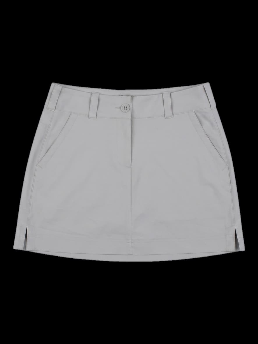 베이지 나일론 골프 큐롯 스커트