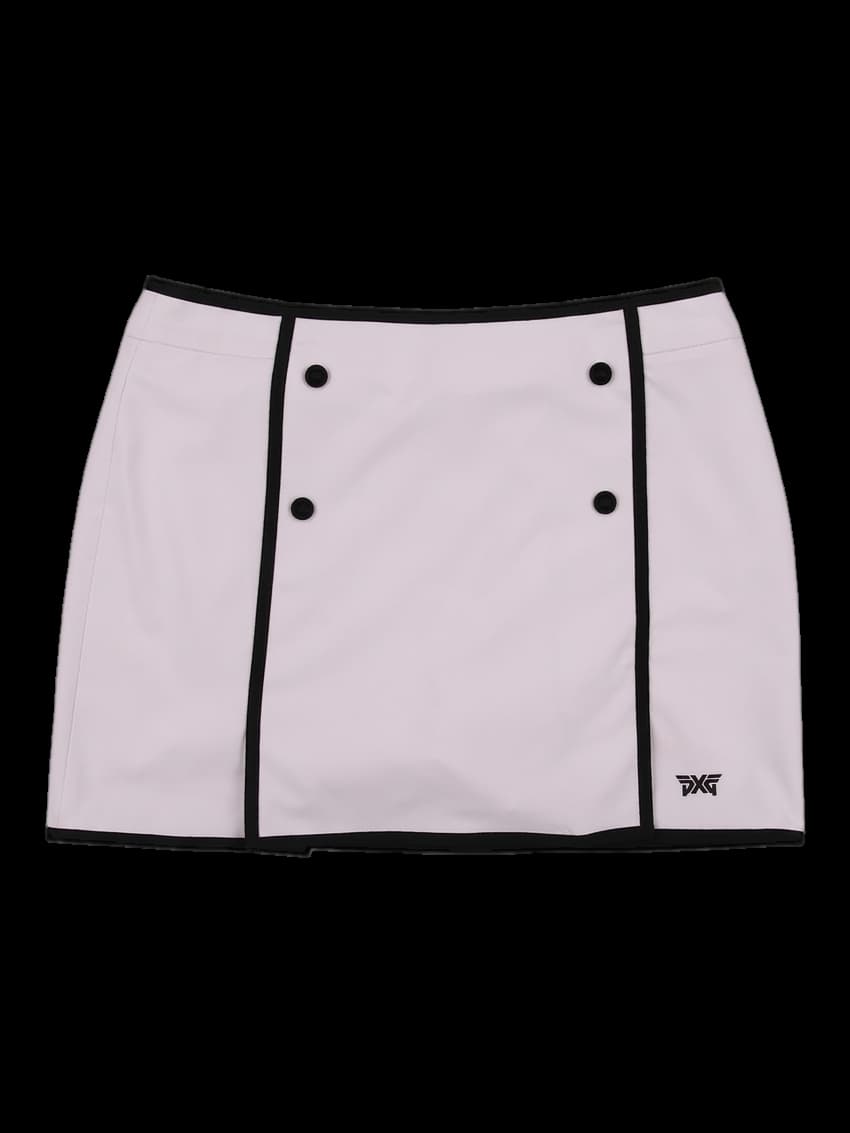 버튼 골프 스커트