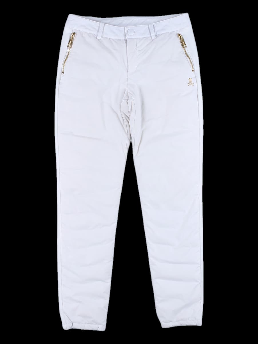 지퍼 포인트 패딩 바지