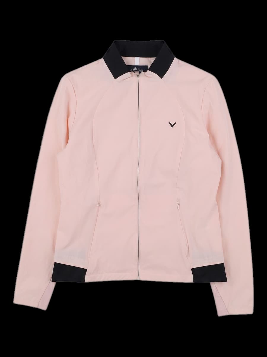 캘러웨이 여성 핑크 배색 바람막이 자켓