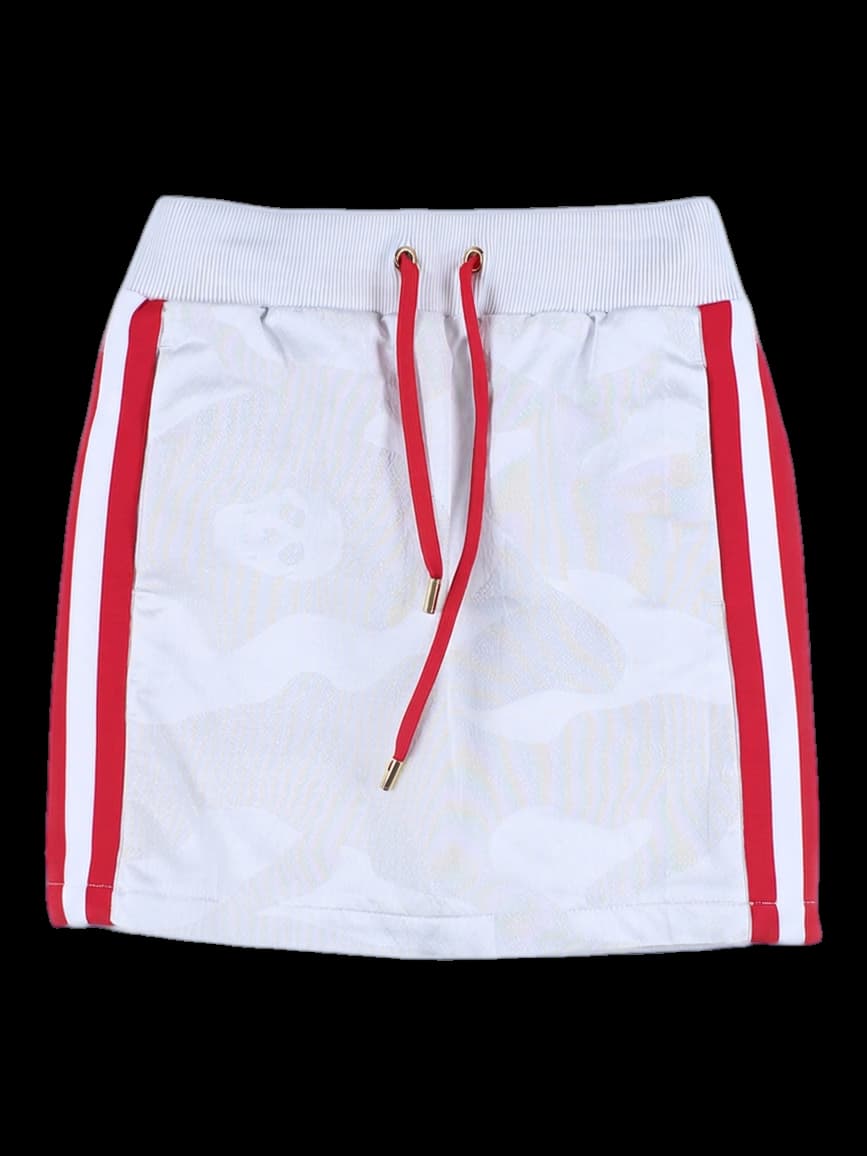 스컬 포인트 밴딩 스커트