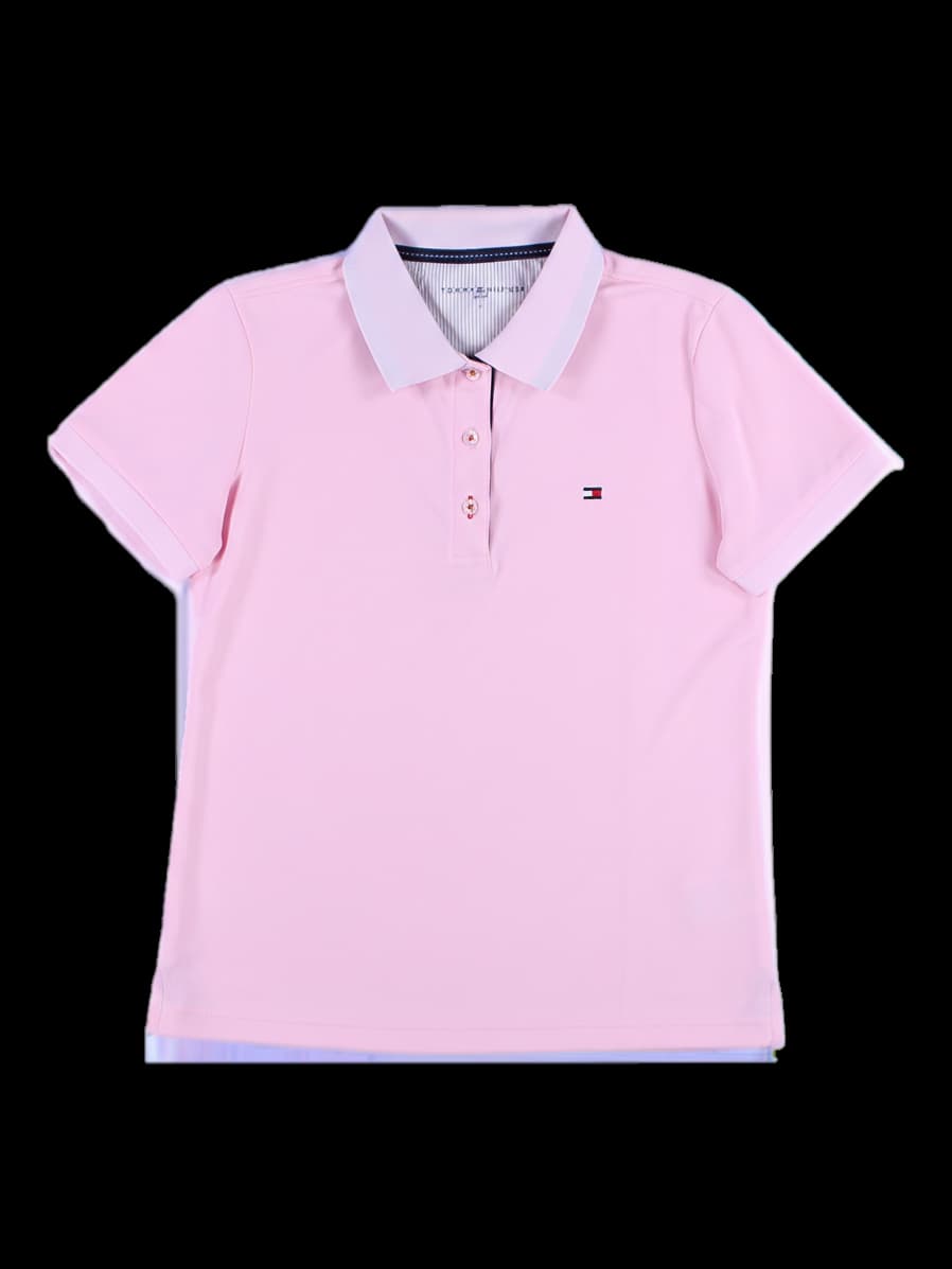 여성 반팔 카라티