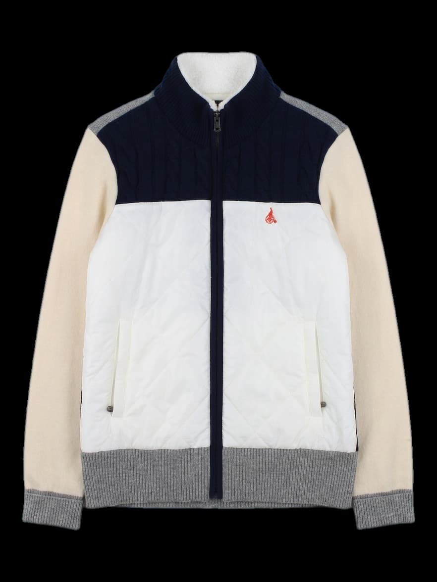 빈폴골프 남성 멀티컬러 하이브리드 집업 가디건