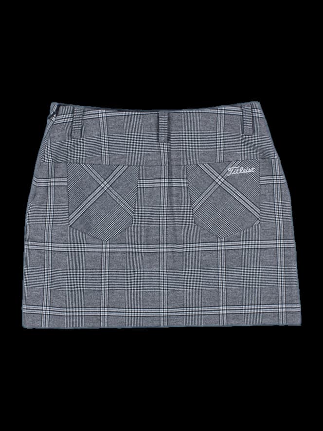 그레이 글렌 체크 미니 스커트