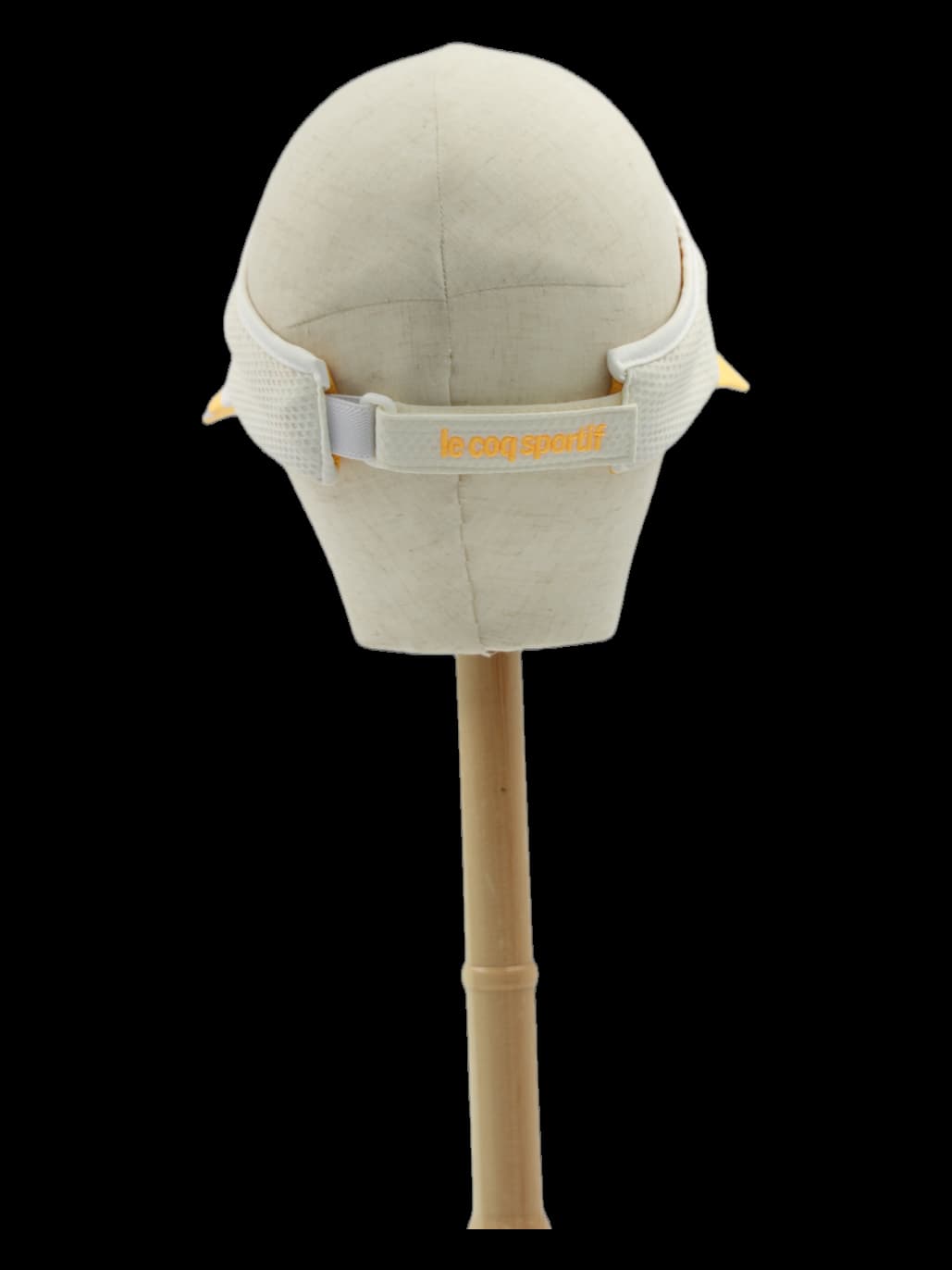 르꼬끄 스포르티브 화이트 옐로우 메쉬 썬바이저