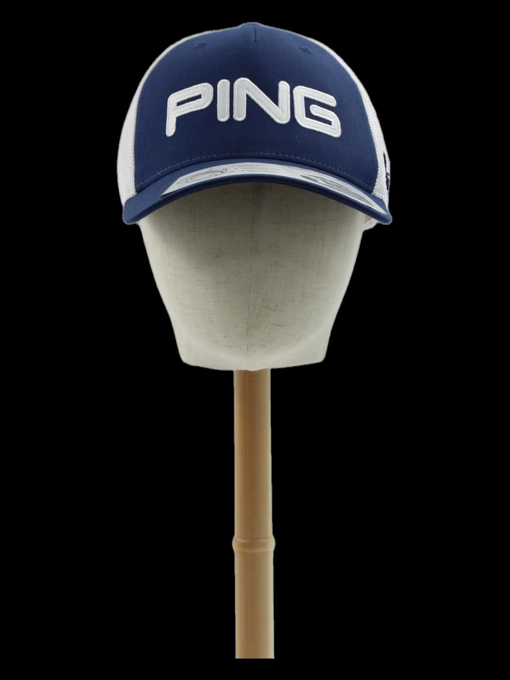 PING 네이비/화이트 메쉬 캡