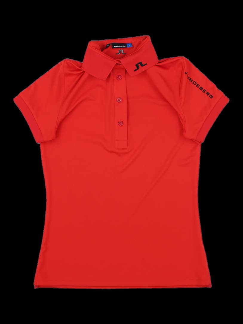 제이린드버그 레드 반팔 카라티