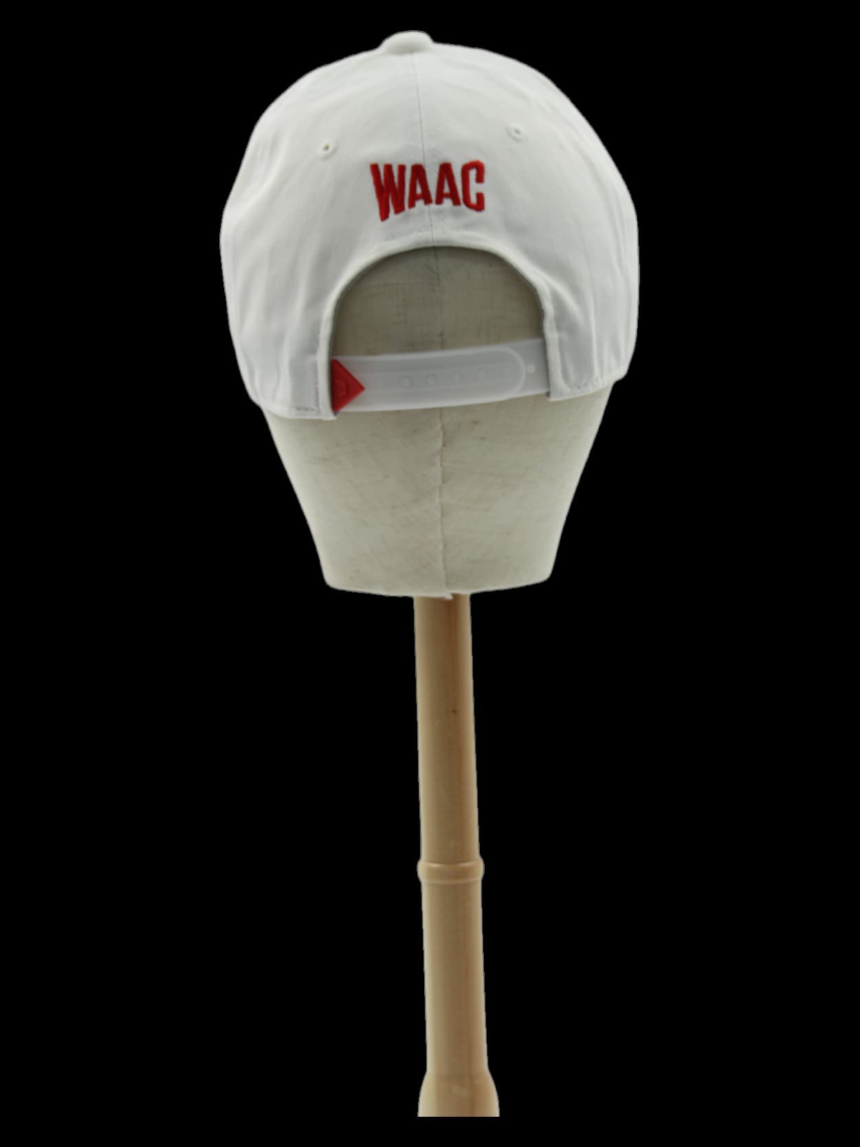 화이트 레드 악마 자수 볼캡