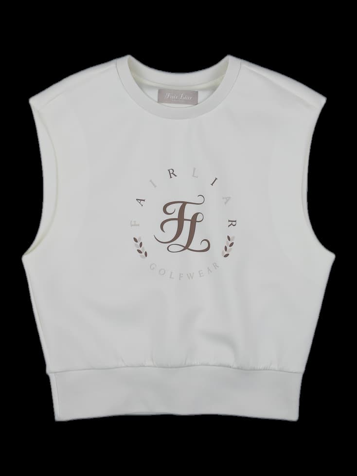 페어라이어 골프웨어 여성 크롭 베스트 아이보리