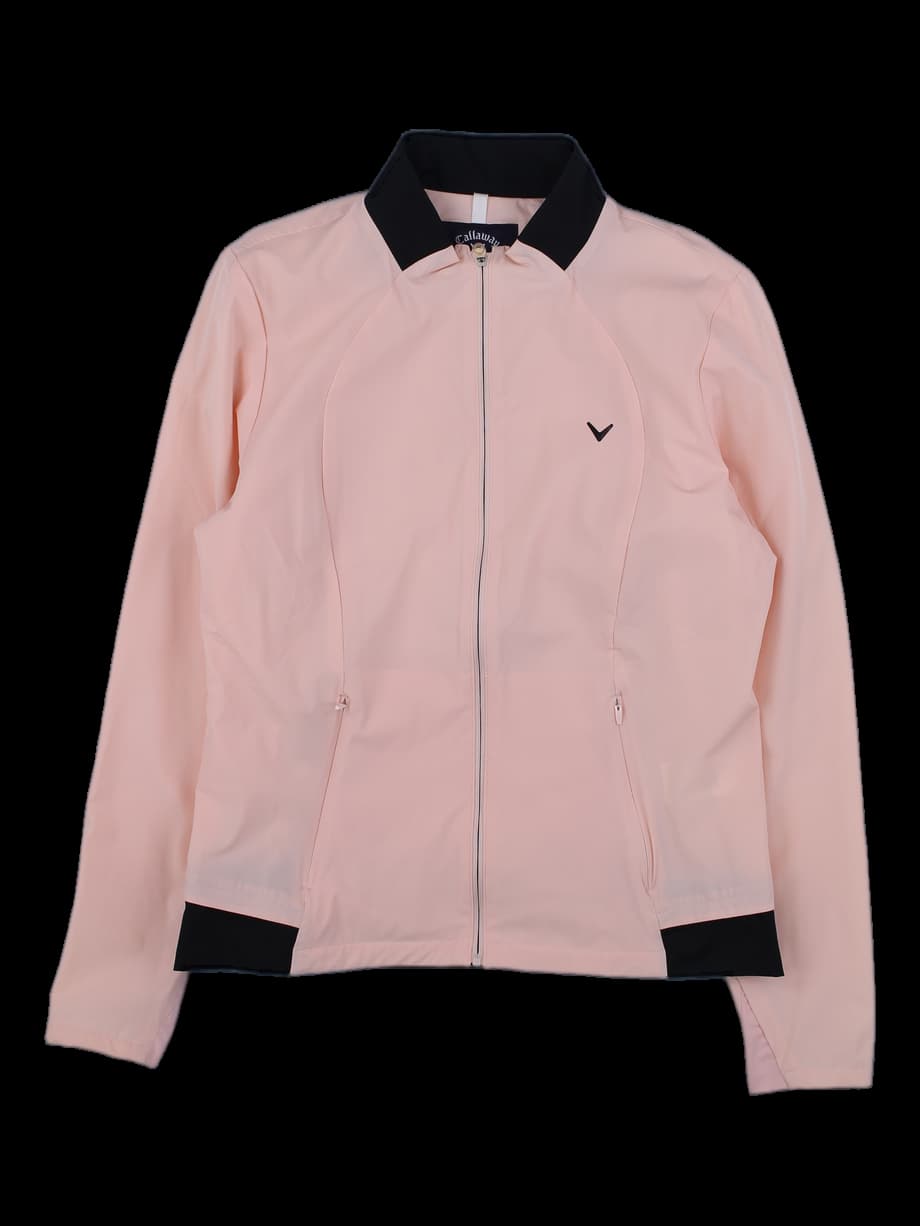 캘러웨이 여성 핑크 배색 바람막이 자켓