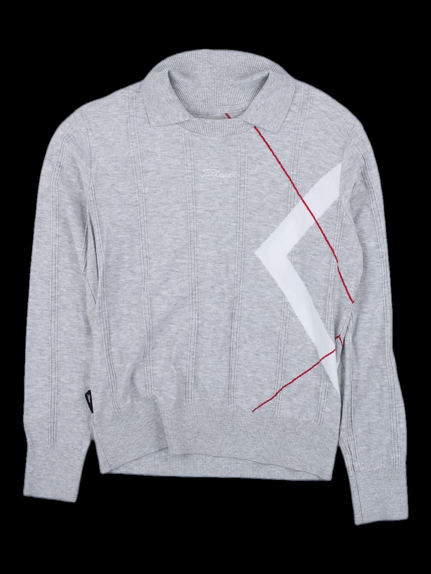 타이틀리스트 그레이 그래픽 니트