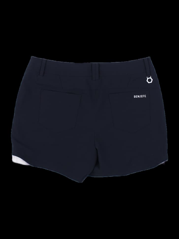 벤제프 여성 네이비 배색 숏팬츠