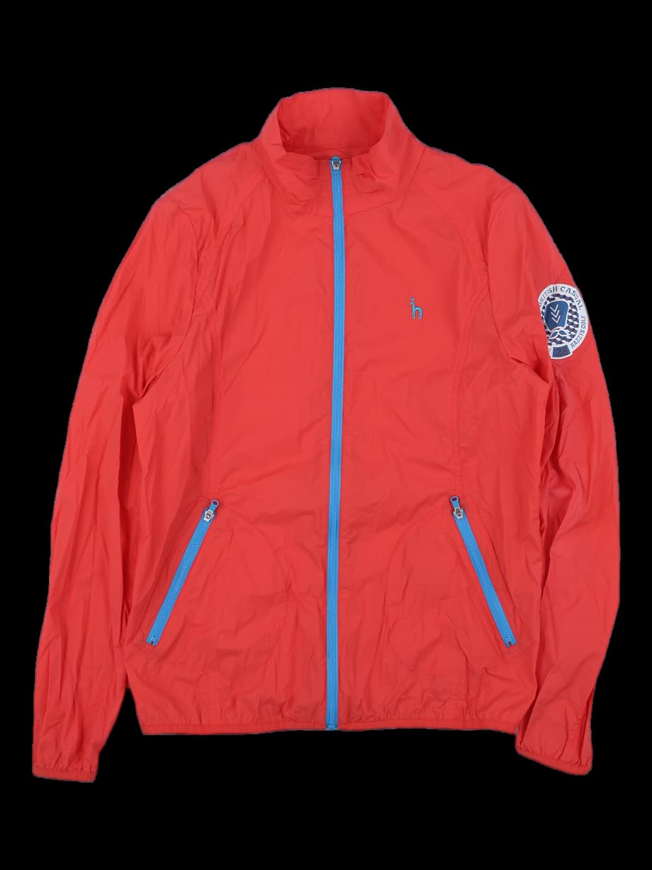 헤지스골프 남성 레드 경량 바람막이 점퍼