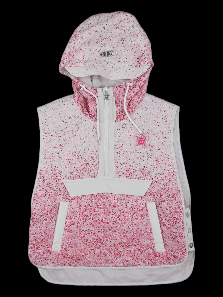 여성 핑크 그라데이션 아노락 베스트