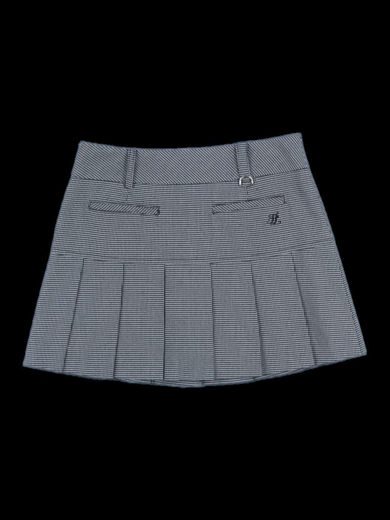 체크 플리츠 스커트