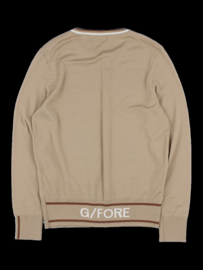 G/FORE 베이지 롱슬리브 니트