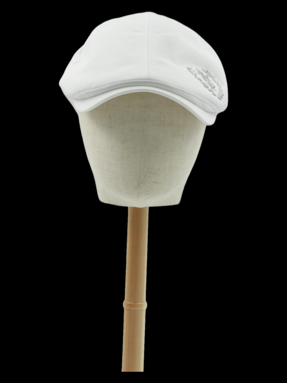 화이트 장식 헌팅캡