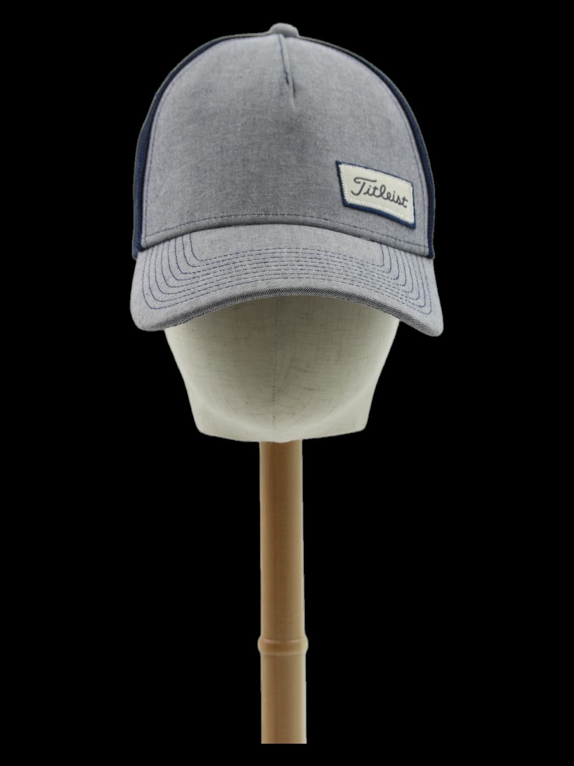 타이틀리스트 그레이/네이비 배색 메쉬 캡