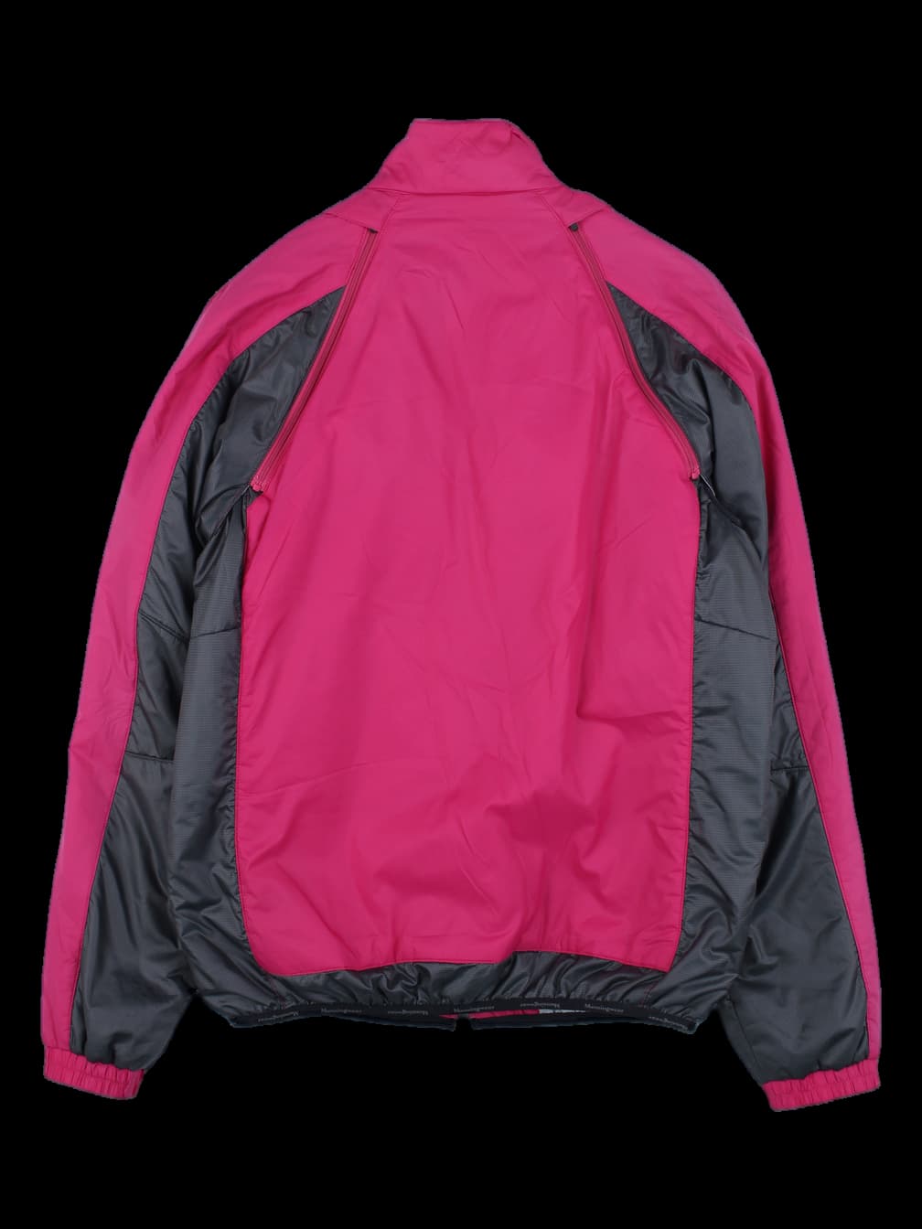 먼싱웨어 핑크 배색 바람막이 자켓