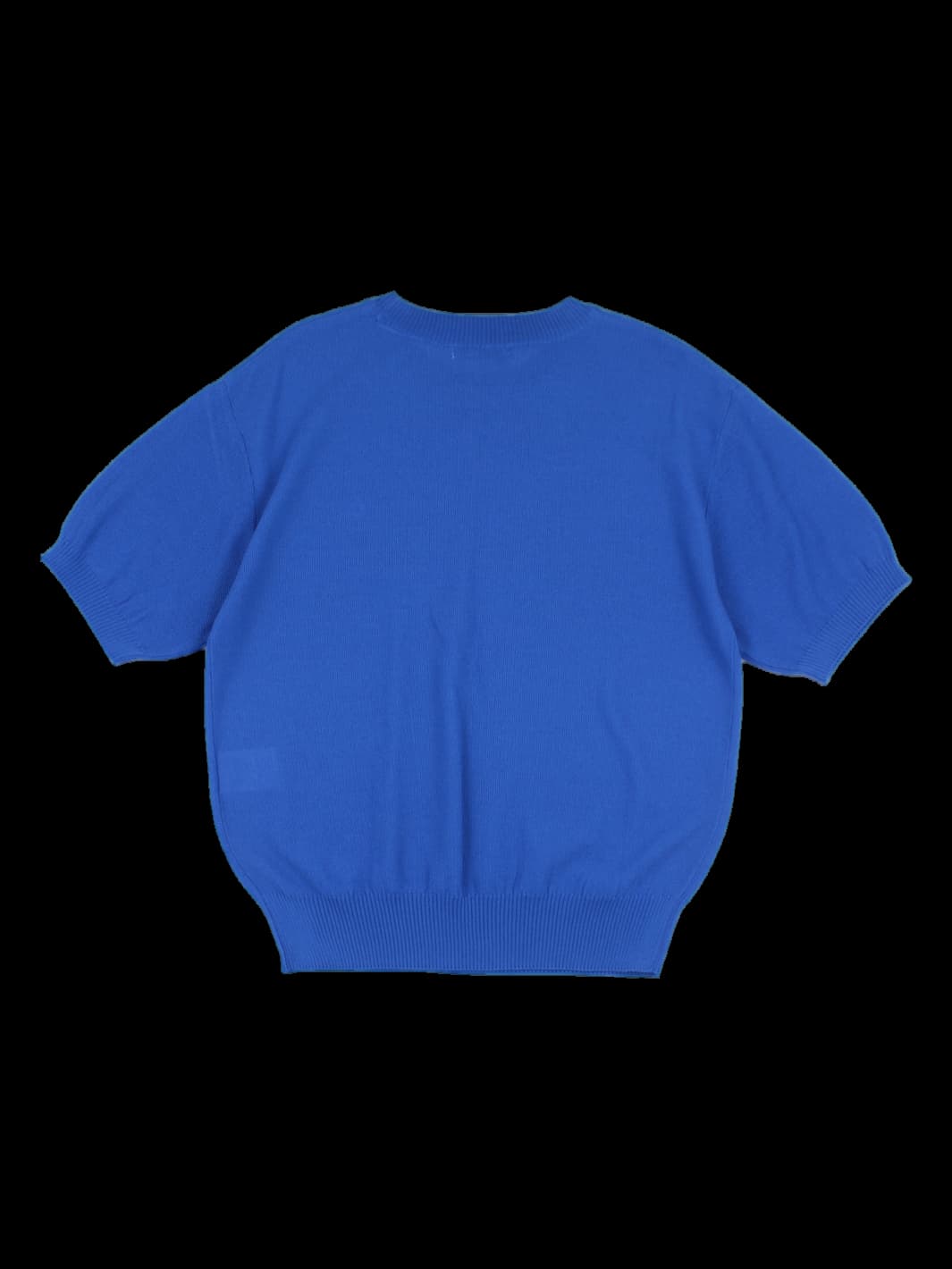 블루 반팔 니트