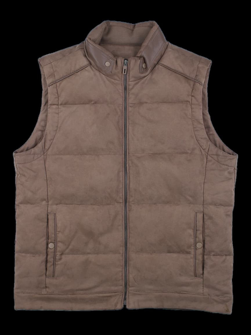 남성 브라운 패딩 베스트