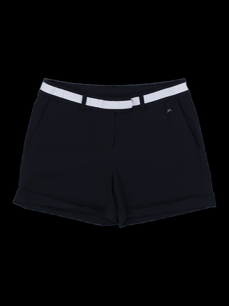 블랙 화이트 배색 반바지